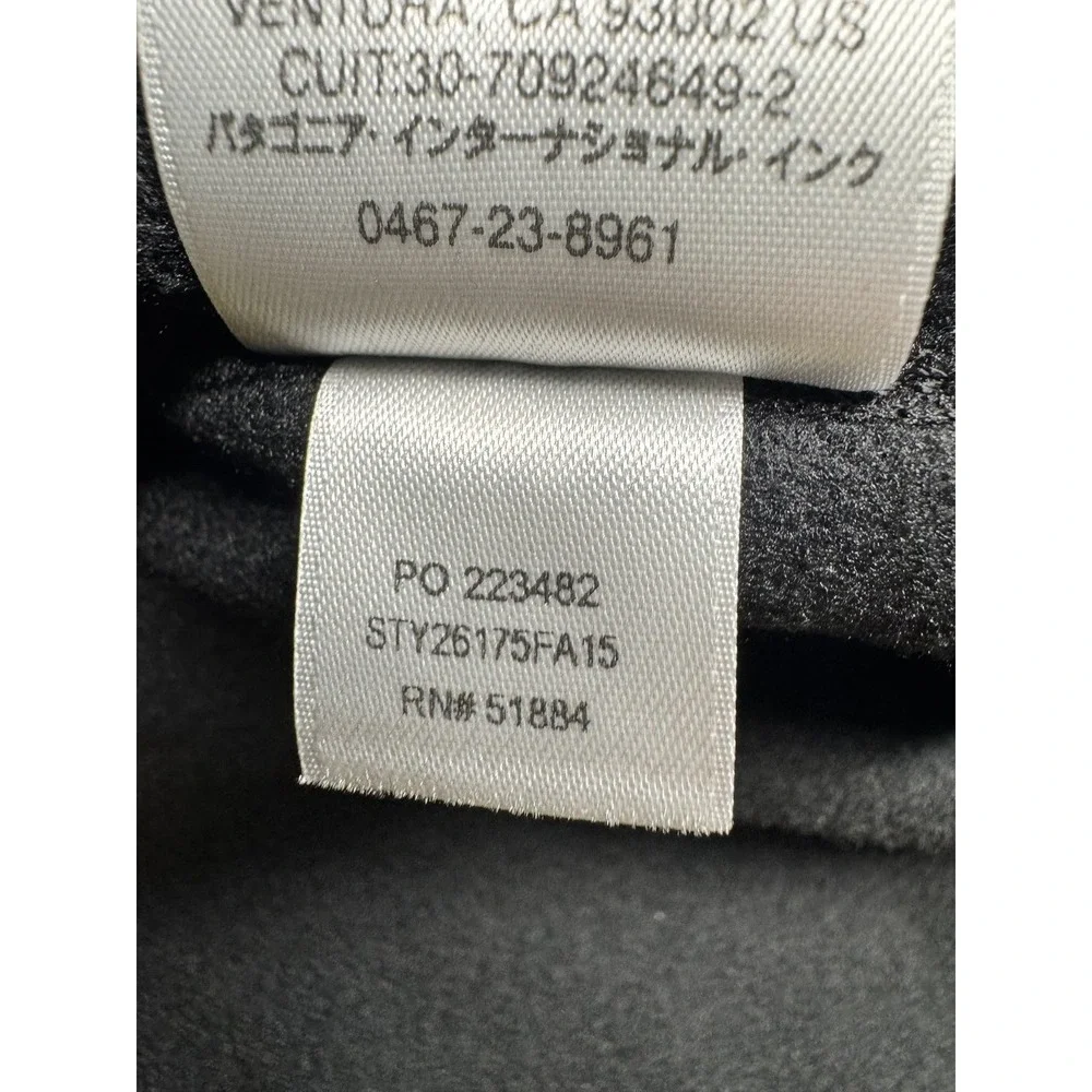 Patagonia Men's Micro D Fleece Pullover Black Size L 1/4 Zip - Picture 4 of 5